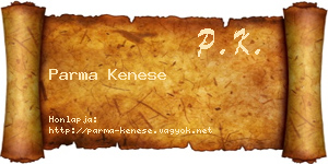 Parma Kenese névjegykártya